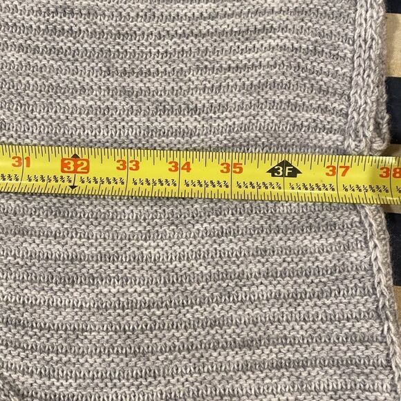 Coco Gio Italian gray rib knit cape cardigan One Size - Picture 7 of 8